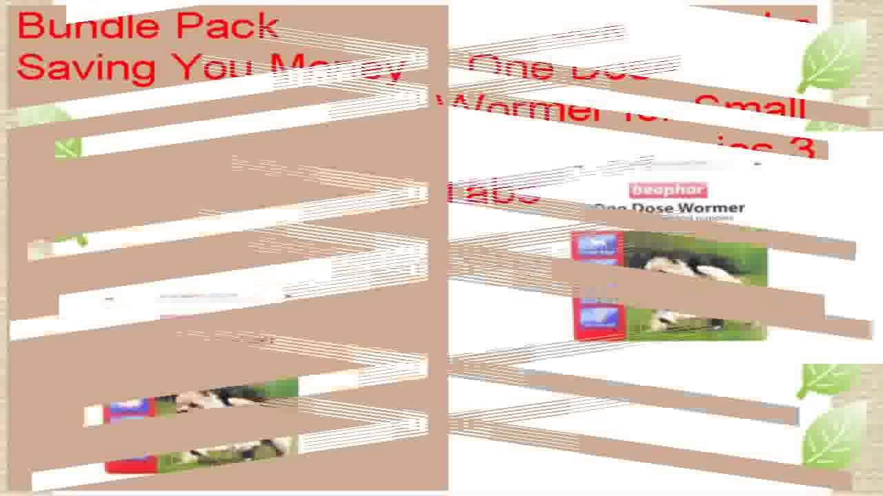 12 Pack Beaphar  One Dose Wormer for Small Dogs  Puppies 3 Tabs