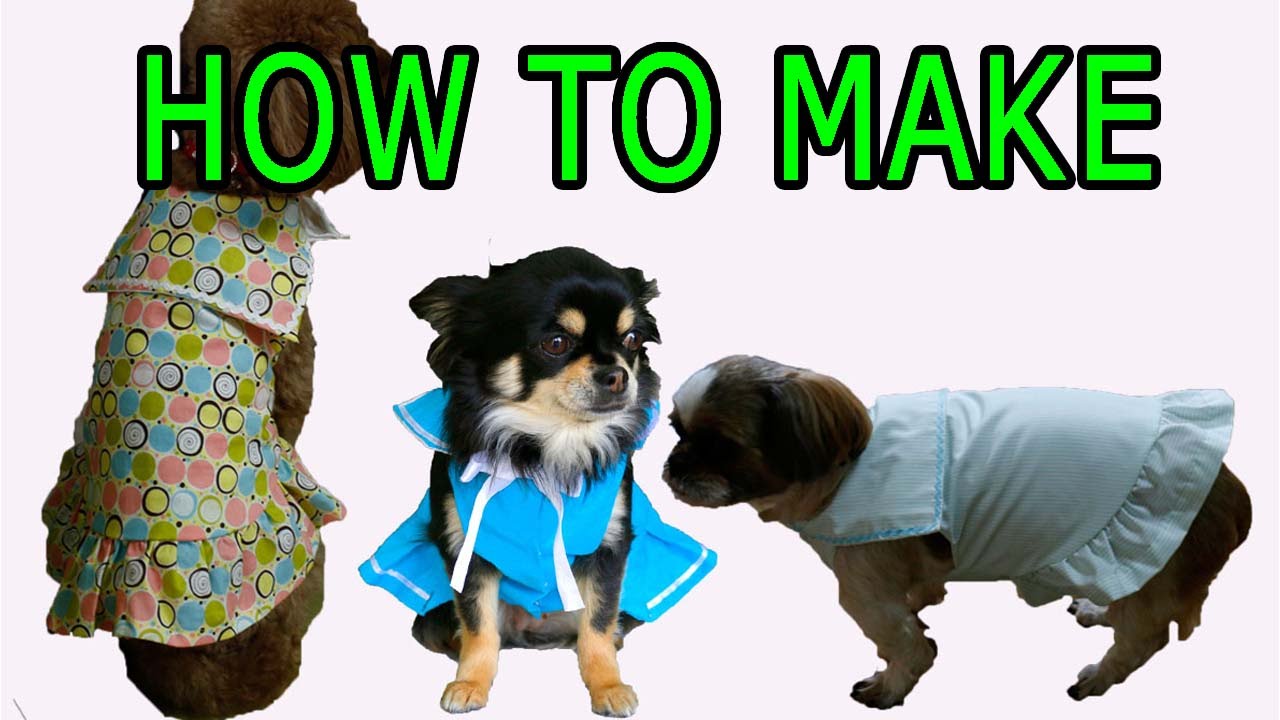 犬の服の作り方2 How to Make Easy Dog Clothes 【 nideru 】