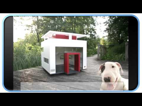 Blue Modern Dog House