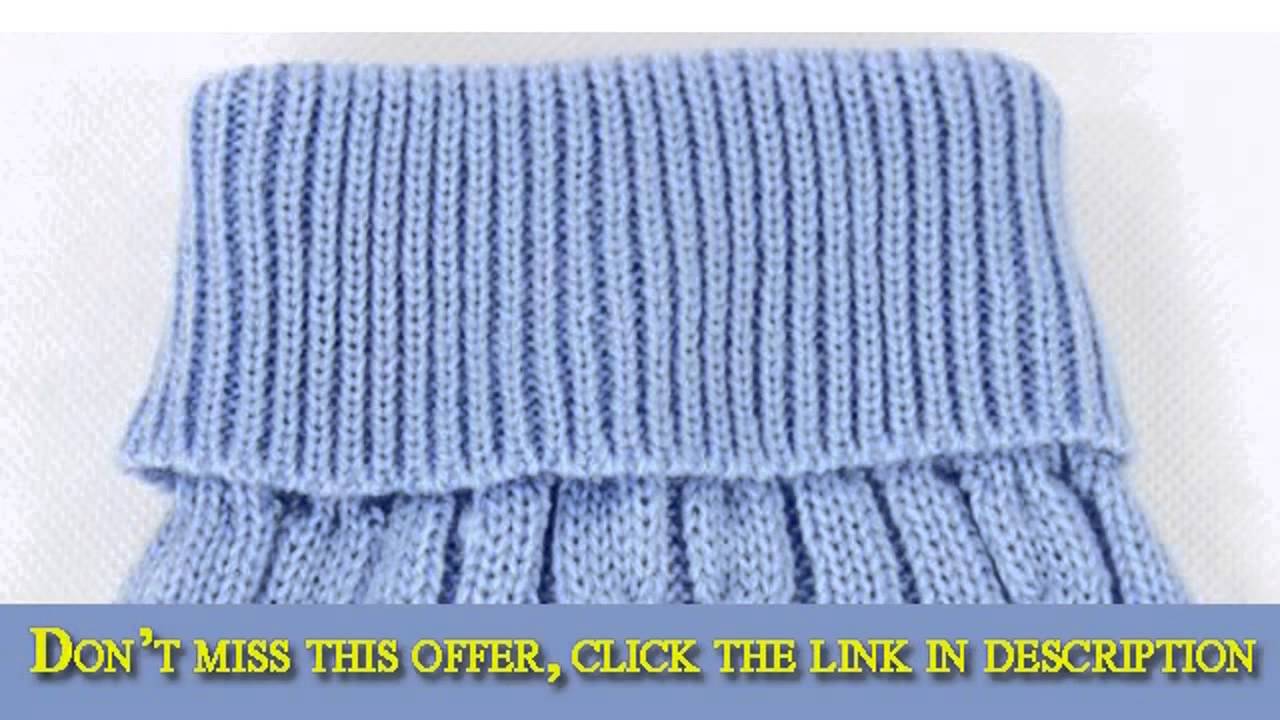 Colorfulhouse Dog Clothing Classic Design High Neck Dog Sweater (Blue, Deal