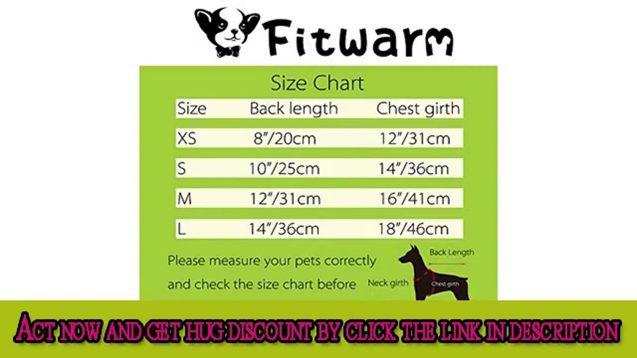 Fitwarm® Pink Floral Dog Pajamas Dog Shirt Cozy Dog Clothes Pet Shirt, Best