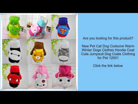 New Pet Cat Dog Costume Warm Winter Dogs Clothes Hoodie Coat Cute Jumpsuit Dog Coats Clothi
