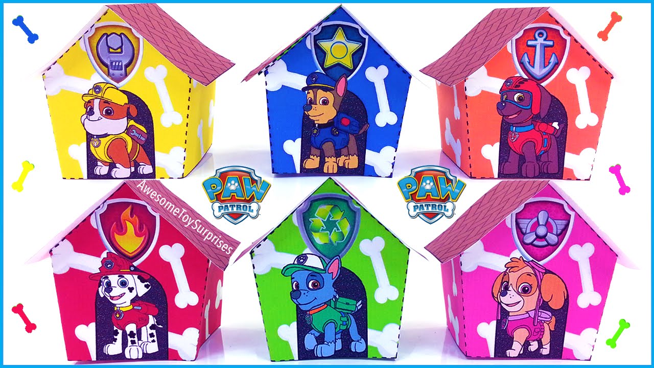 Paw Patrol Nickelodeon Dog House Play-Doh Dippin Dots Toy Surprise! Learn Colors!