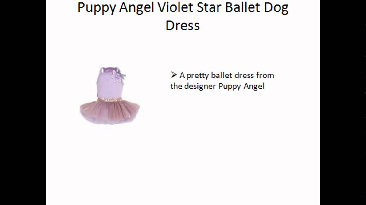 Puppy Angel Violet Star Ballet Dog Dress – Dog Clothes