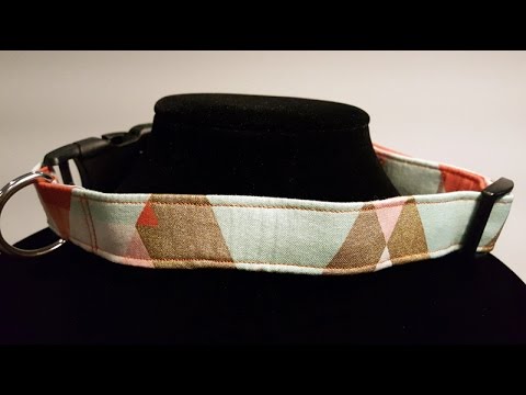 Teal Coral Metallic Gold Dog Collar