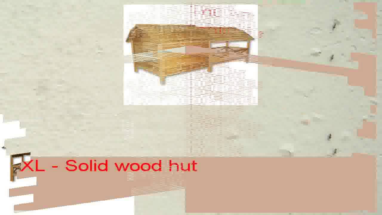 XXL Outdoor Dog Kennel Dog House Veranda Balcony Wood