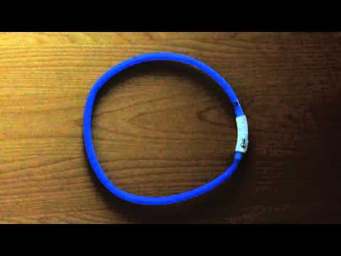 Ancol USB Rechargeable Flashing Dog Collar Band – Blue