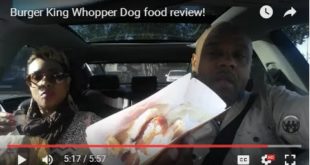 Burger King Whopper Dog food review with THE wifey!