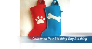 Christmas Paw Stocking Dog Stocking