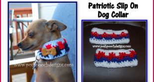 Crochet A Patriotic Dog Collar