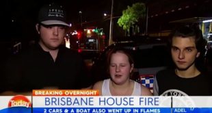 Daily news Dog’s barking saves sleeping family from burning house in Brisbane