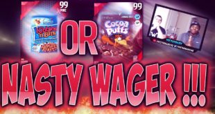 DISGUSTING CEREAL OR DOG FOOD CHALLENGE !!! INTENSE DRAFT CHAMPIONS WAGER! Madden 16 Draft Champions