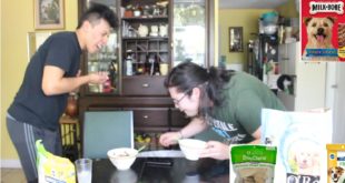 Eating Dog Food With My Brother!