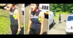 Girl Tries Out Her Dog’s New Shock Collar