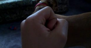 Me and my dog at my nans house