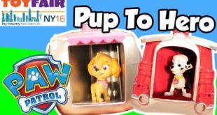 PAW PATROL “Pup to Hero” Playsets with Marshall & Skye Dog House Playsets & Paw Patrol Submarine Toy