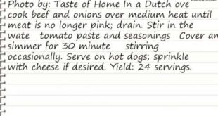 Recipe Coney Dogs Recipe