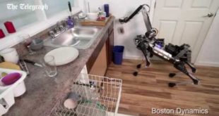 Scary robot dog can tidy house and get up if it falls