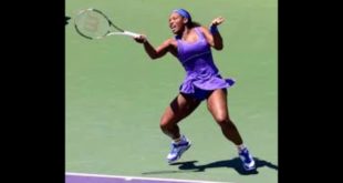 Serena Williams eats dog  food in Italy