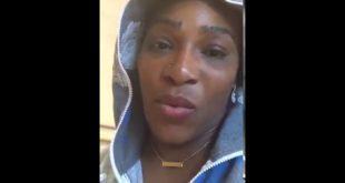 Serena Williams tries eat dog food