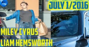 Miley Cyrus and Liam Hemsworth shopping Dog Food