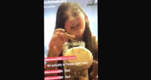 She eats dog food on stream