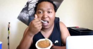 THE SRANGEST MAN LITERALLY EATS CAN OF DOG FOOD